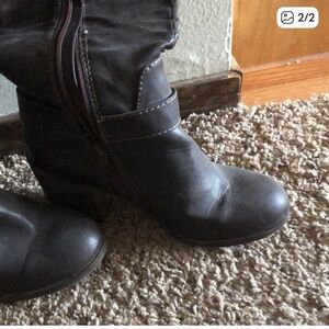 Women's Black Leather Boots